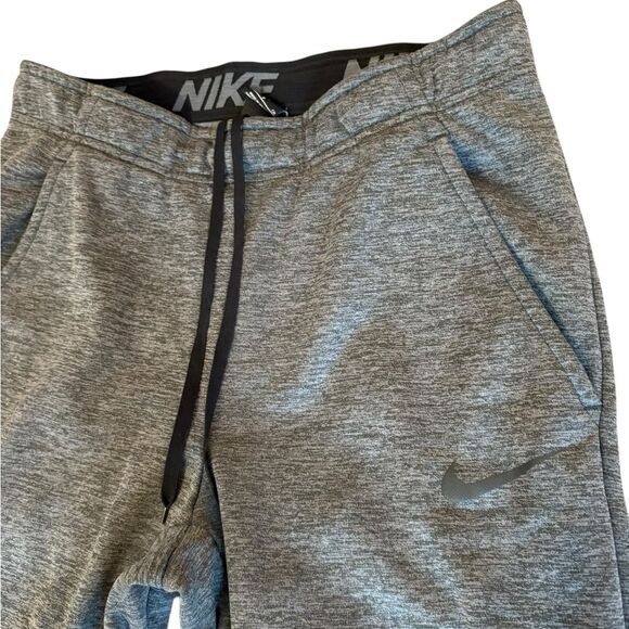 Nike Dri Fit Therma Tapered Pants Joggers Heathered Gray Mens Small - Picture 4 of 11